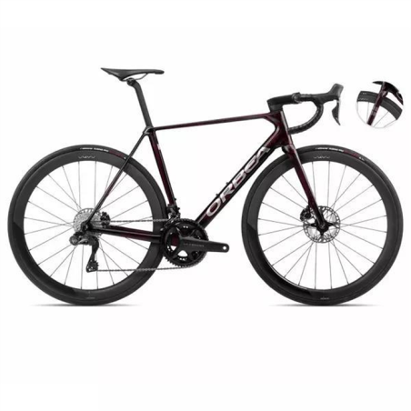 Vélo de route Orbea ORCA M20iLTD PWR Wine Red Carbon View - Titan 2025
