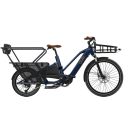 Vélo électrique longtail O2feel Equo Cargo Boost 3.1 720 Family Trapèze Bleu Boréal 2025
