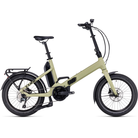 Vélo électrique pliable Cube Fold sport hybrid 500 Easy Entry Green´n´black 2024