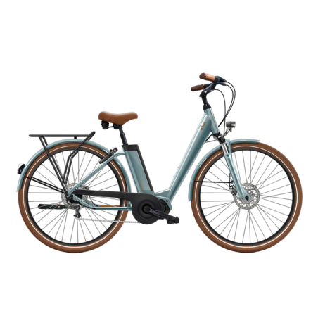 Vélo électrique O2feel iVog City Boost 6.1 Easy Entry Gris Perle 2025