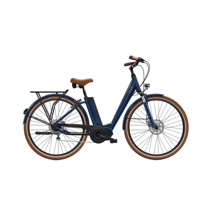 Vélo électrique O2feel iVog City Boost 6.1 Easy Entry Bleu Boréal 2025