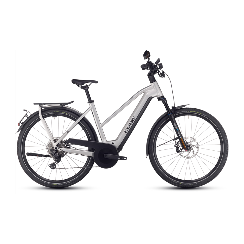 Vélo Electrique 45 km/h Cube Kathmandu Hybrid 45 750 Trapèze grey´n´reflex 2024