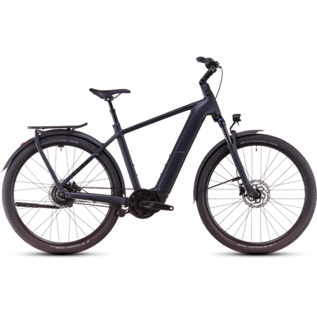 Vélo électrique Cube Kathmandu Hybrid Comfort Pro 800 night´n´chrome 2025