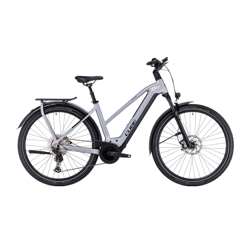 Vélo électrique Cube Kathmandu Hybrid SLX 750 Trapèze Polarsilver´n´black 2024