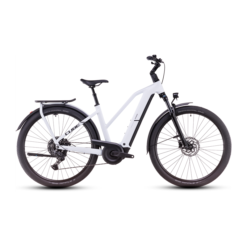 Vélo électrique Cube Kathmandu Hybrid One 800 Trapèze polarwhite´n´black 2025