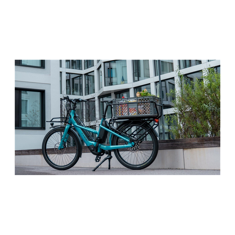Vélo électrique longtail Cube Longtail Hybrid 725 Trapèze Blue'n'reflex 2025