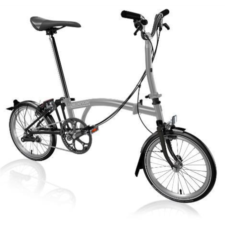 Vélo pliable Brompton M4L/mMG/rTiBK/R7/TYCC/REV/PL/Ti Storm Grey/Titanium Black 2023