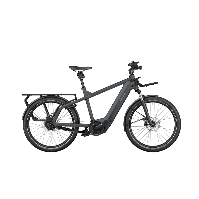 Vélo électrique longtail Riese & Muller Multicharger GT Vario 750 + Rx Chip & Safety bar Utility Grey/Black 2023