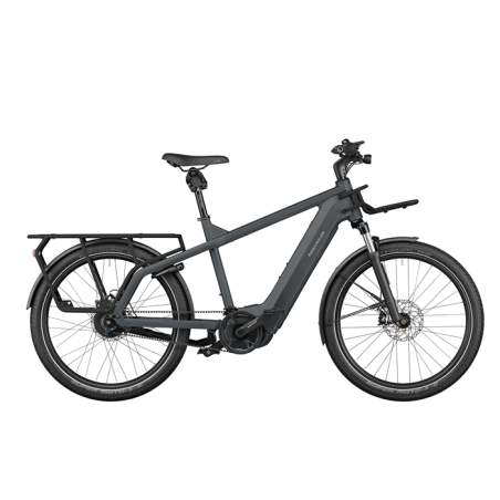 Vélo électrique longtail Riese & Muller Multicharger GT Vario 750 + Rx Chip & Safety bar Utility Grey/Black 2023