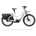 Vélo électrique longtail Riese & Muller Multicharger2 Mixte GT Vario (PBAC.750.RX.I100.SB) Trapèze Pearl White/Black 2025