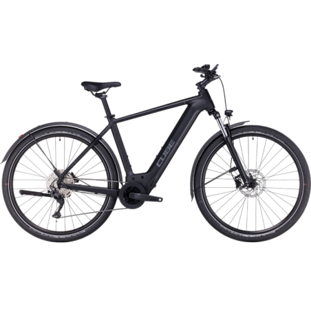 Vélo électrique Cube Nuride Hybrid Pro 750 Allroad Easy Entry Black´n´metal 2024