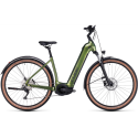 Vélo électrique Cube Nuride Hybrid Pro 750 Allroad Easy Entry Shinymoss´n´black 2024
