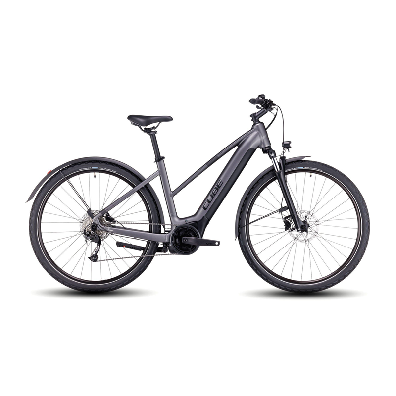 Vélo électrique Cube Nuride Hybrid Performance 625 Allroad Trapèze Graphite´n´black 2024