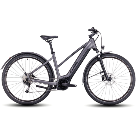 Vélo électrique Cube Nuride Hybrid Performance 625 Allroad Trapèze Graphite´n´black 2024