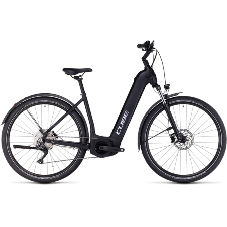 Vélo électrique Cube Nuride Hybrid Pro 625 Allroad Easy Entry Black´n´metal 2024