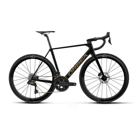 Vélo de route Orbea ORCA M20iTEAM MyO Black - Metal. Golden Sand 2024