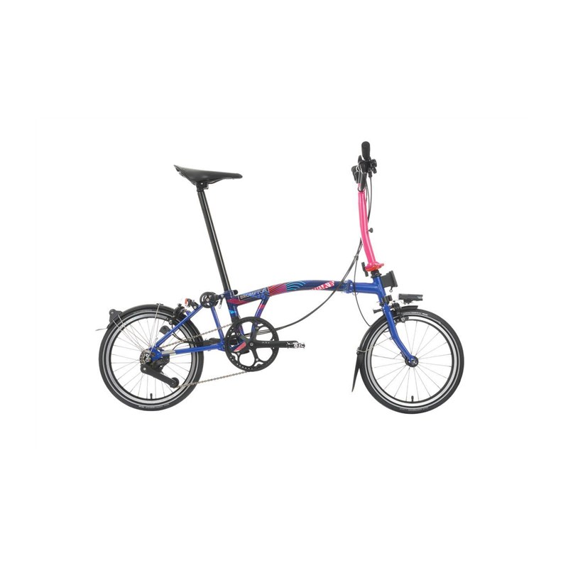  Brompton P Line Explore (12 vitesses) - Edition Paris 2024 Special/Piccadilly Blue/Hot Pi 2024
