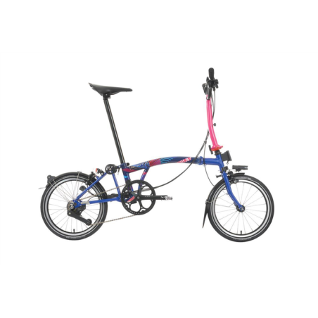  Brompton P Line Explore (12 vitesses) - Edition Paris 2024 Special/Piccadilly Blue/Hot Pi 2024