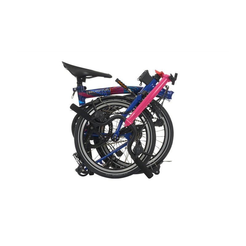  Brompton P Line Explore (12 vitesses) - Edition Paris 2024 Special/Piccadilly Blue/Hot Pi 2024