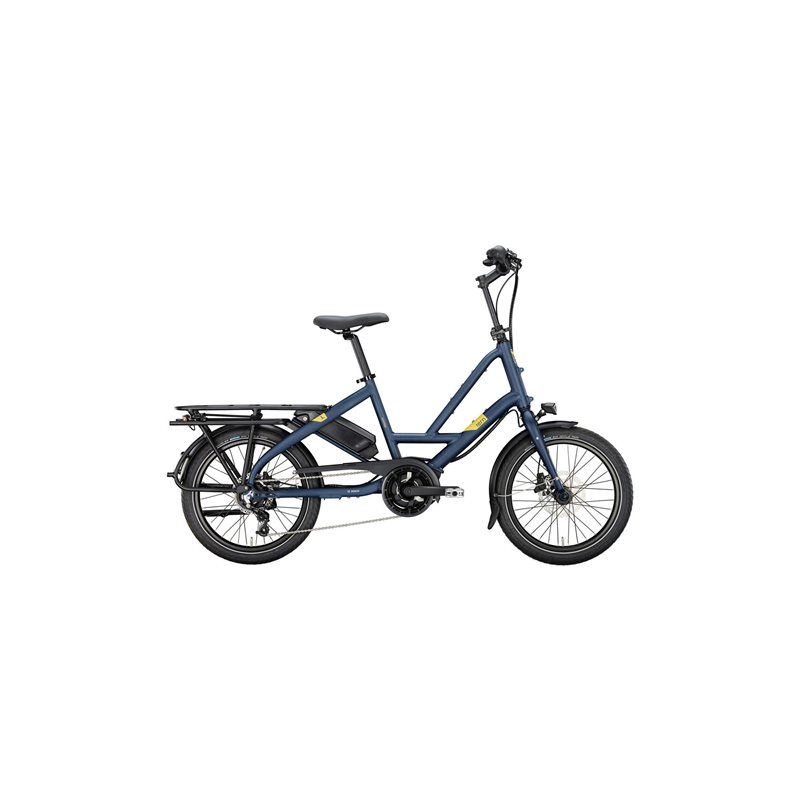 Vélo électrique longtail Tern Quick Haul P5I Trapèze Satin midnight /Mustard 2024