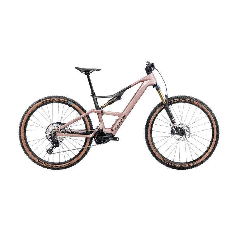 VTT électrique Orbea Rise SL M10 420 Desert Rose - Carbon Raw 2025