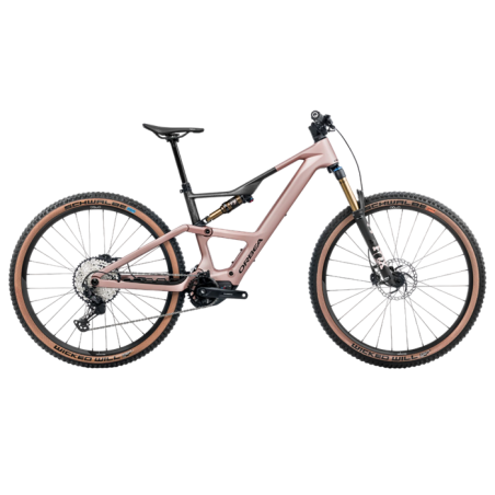 VTT électrique Orbea Rise SL M10 420 Desert Rose - Carbon Raw 2025