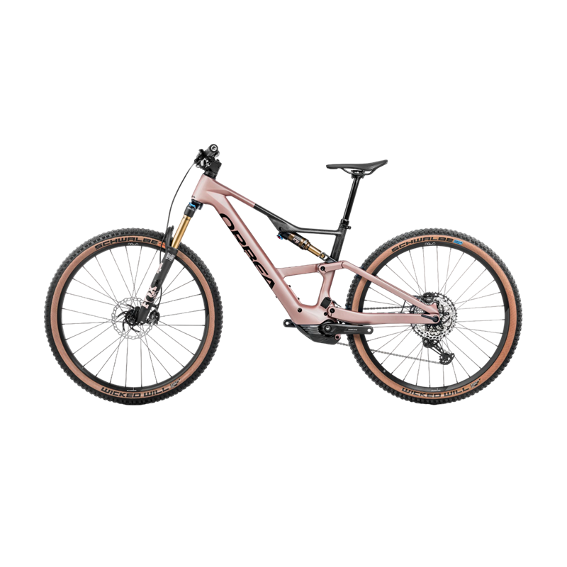 VTT électrique Orbea Rise SL M10 420 Desert Rose - Carbon Raw 2025