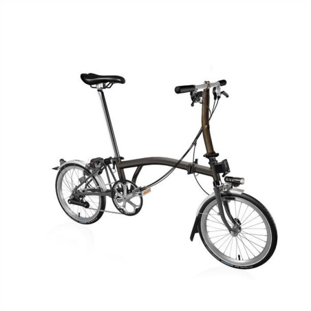 Brompton S6E/mBKLaqg/eTi/FCB/TYJ/REV/SX/Ti Vouwfiets GlossBlackLacq/Titan 2021