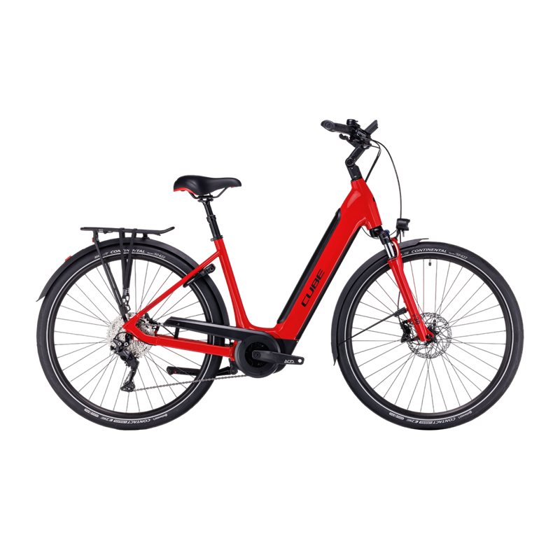Vélo électrique Cube Supreme Sport Hybrid Pro 625 Easy Entry red´n´black 2024