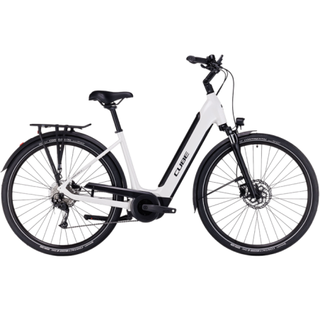 Vélo électrique Cube Supreme Sport Hybrid One 500 Easy Entry White´n´black 2024