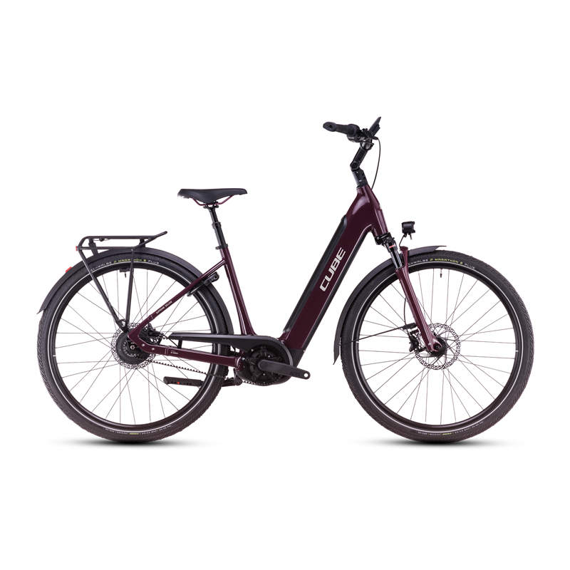Vélo électrique Cube Supreme Hybrid Deluxe Pro 625 Easy Entry amarone´n´grey 2025