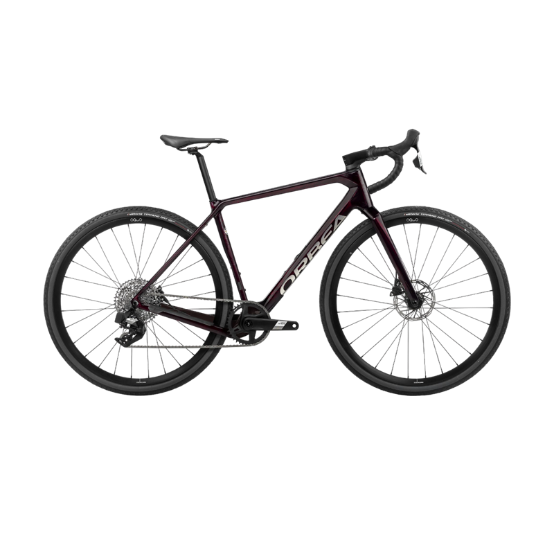 Vélo Gravel Orbea Terra M41e Team 1X Wine Red Carbon View 2024