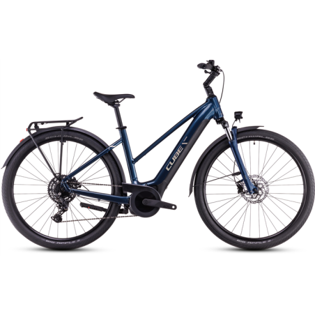Vélo électrique Cube Touring Hybrid One 625 Trapèze deepsea´n´chrome 2025