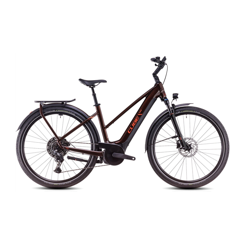 Vélo électrique Cube Touring Hybrid Pro 625 Easy Entry cinnamon´n´orange 2025