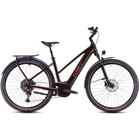 Vélo électrique Cube Touring Hybrid Pro 625 Easy Entry cinnamon´n´orange 2025