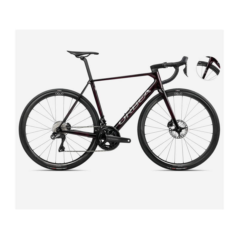 Vélo de route Orbea Orca M20i Team Wine Red - Titanium (Gloss) 2025