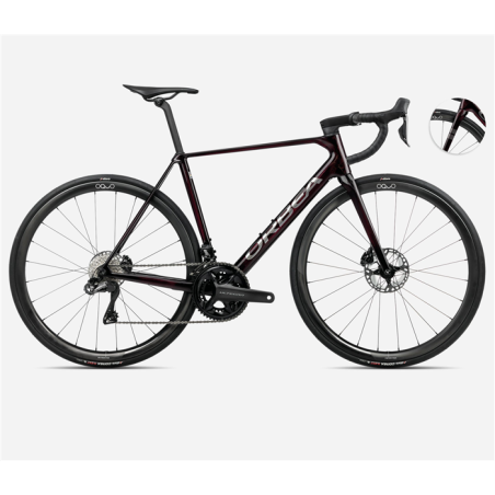 Vélo de route Orbea Orca M20i Team Wine Red - Titanium (Gloss) 2025