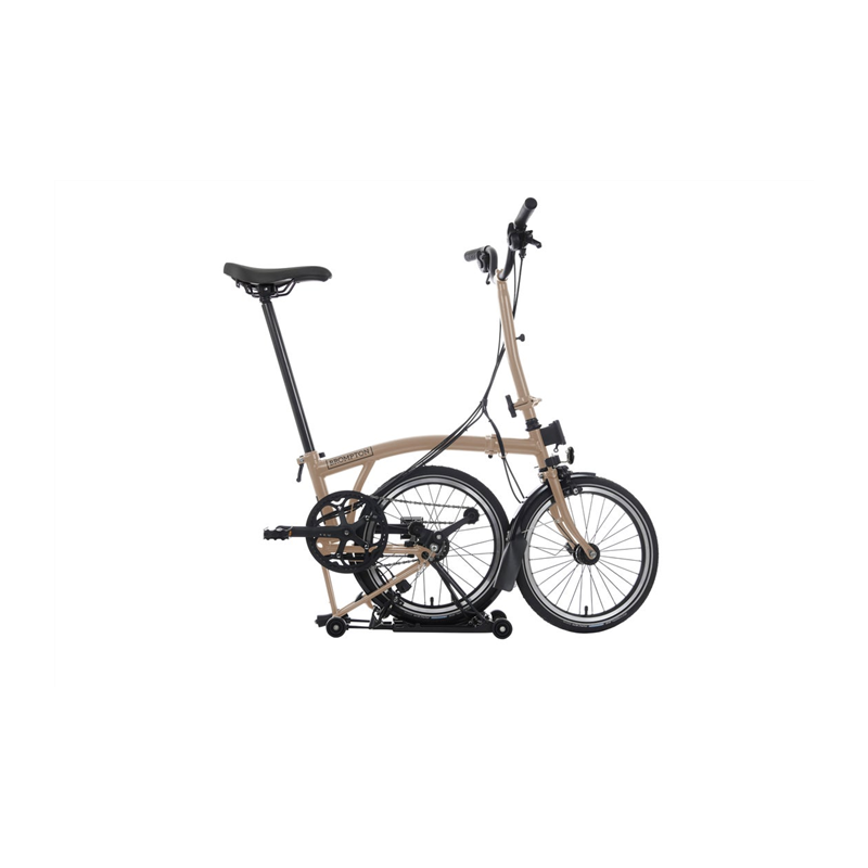 Vélo pliable Brompton C Line Explore 12V Mid Dune Sand 2025