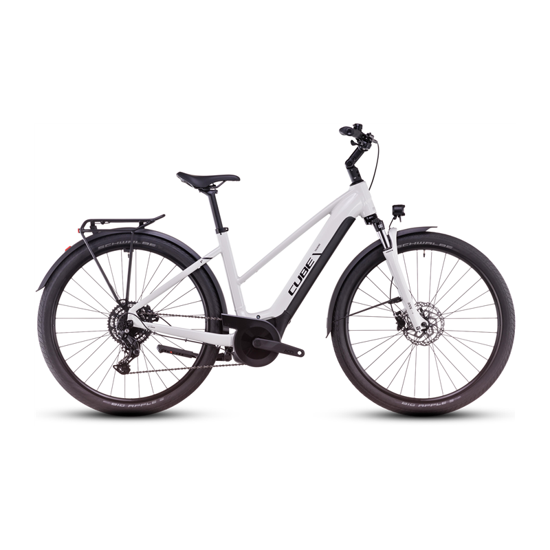 Vélo électrique Cube Touring Hybrid One 500 Trapèze cotton´n´grey 2025