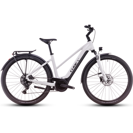 Vélo électrique Cube Touring Hybrid One 500 Trapèze cotton´n´grey 2025