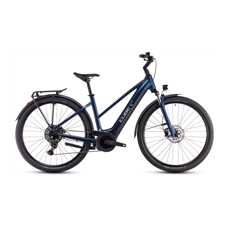 Vélo électrique Cube Touring Hybrid One 500 Trapèze deepsea´n´chrome 2025