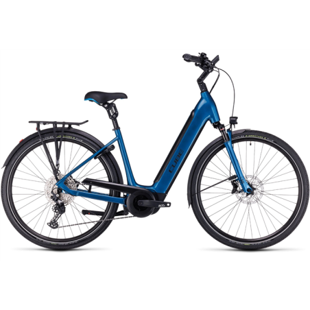 Vélo électrique Cube Supreme Sport Hybrid EXC 625 Easy Entry Blue´n´black 2023