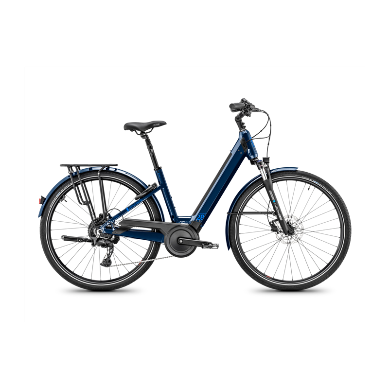 Vélo électrique Moustache Samedi 28.2 (500Wh) Easy Entry Bleu Nuit Brillant 2025