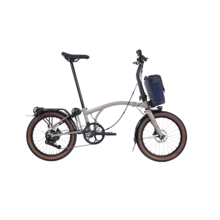 Vélo électrique pliable Brompton G Line Electric + Roller Frame Traildust White 2025