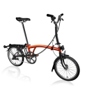 Vélo pliable Brompton C Line Black Edition 6V Flame Lacquer/Black Matt 2024