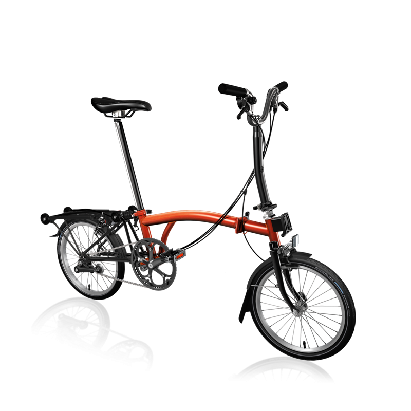 Vélo pliable Brompton C Line Black Edition 6V Flame Lacquer/Black Matt 2024