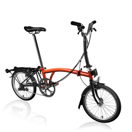 Vélo pliable Brompton C Line Black Edition 6V Flame Lacquer/Black Matt 2024