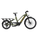Vélo électrique longtail O2feel Equo Adventure 5.2 Family Trapèze Vert Jungle 2025