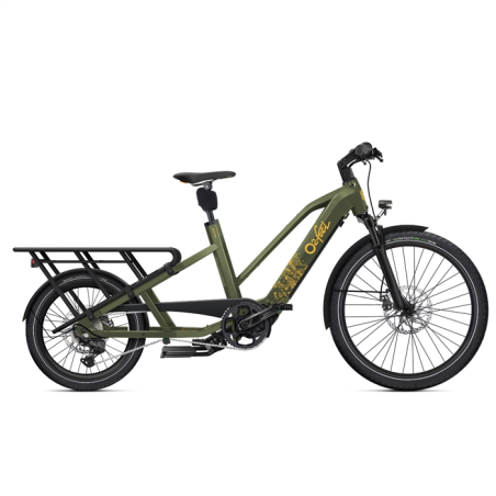 Vélo électrique longtail O2feel Equo Adventure 5.2 Family Trapèze Vert Jungle 2025